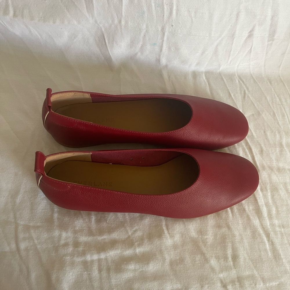 Everlane red flats